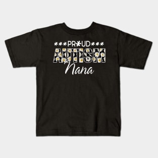 Daisy Autism Awareness Proud Autism Nana Kids T-Shirt